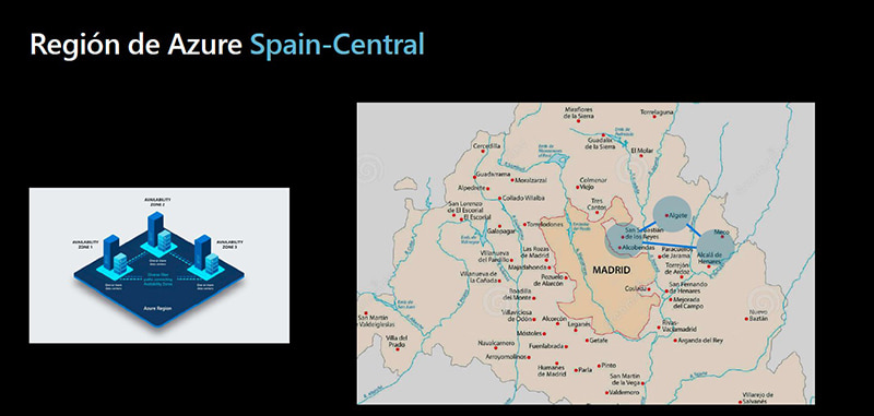 Región de Azure Spain Central