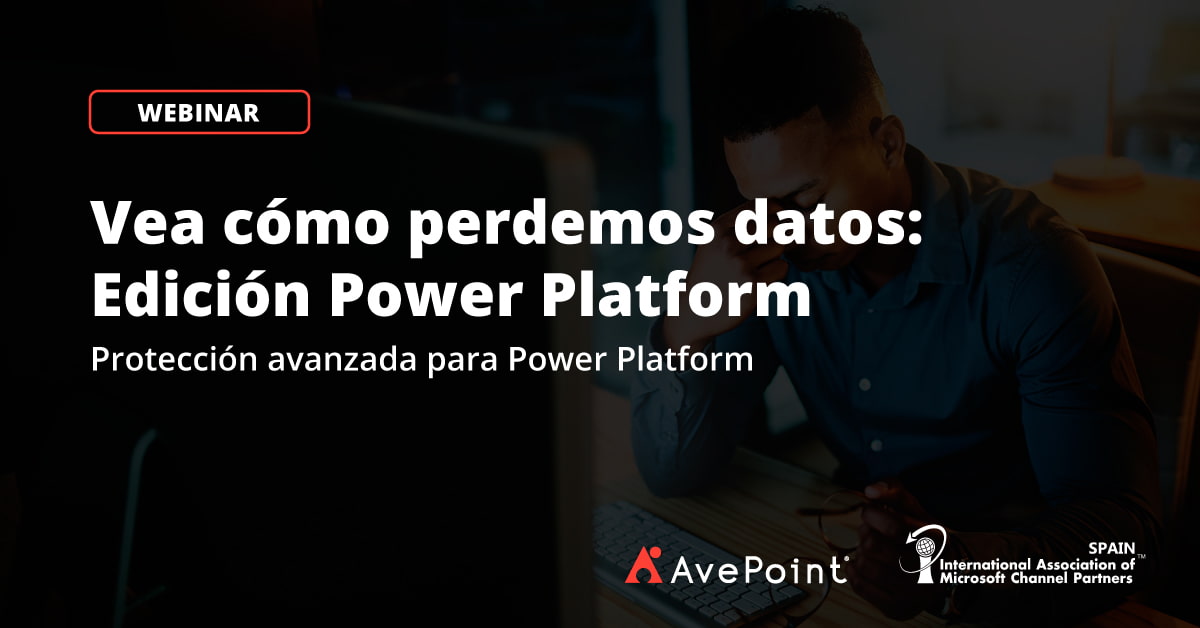 webinar Power Platform con AvePoint y la IAMCP